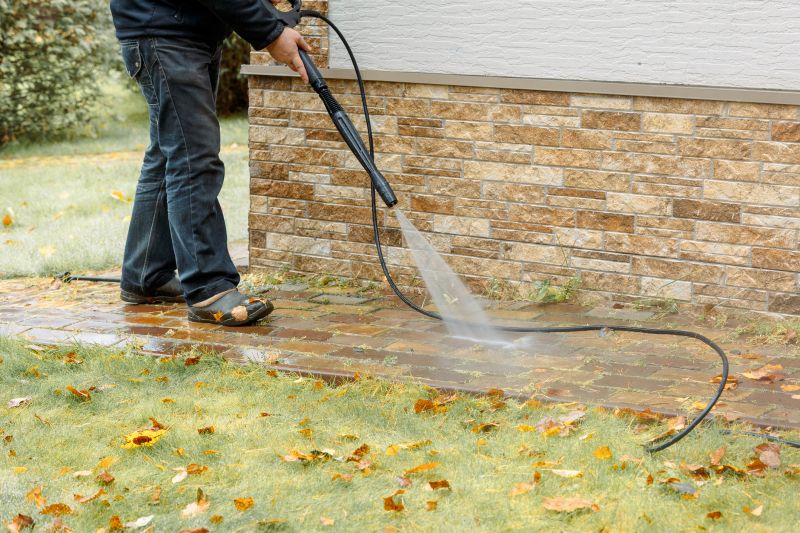 Brick Home Power Washing