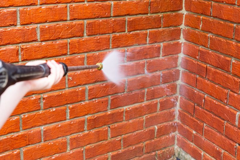 Brick Home Power Washing